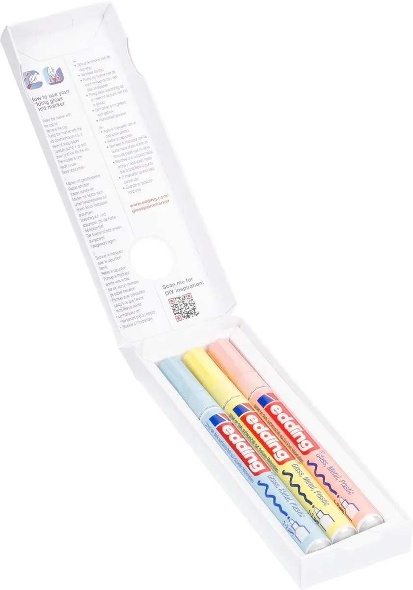 edding 751/3S Pastel Lakmarker Set - 3 Stuks - afbeelding 6 van 6