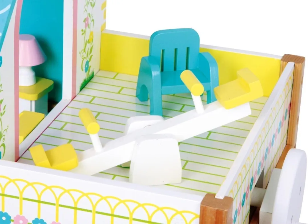 Small Foot Houten Poppenhuis Compleet - 23 Meubels - Multi