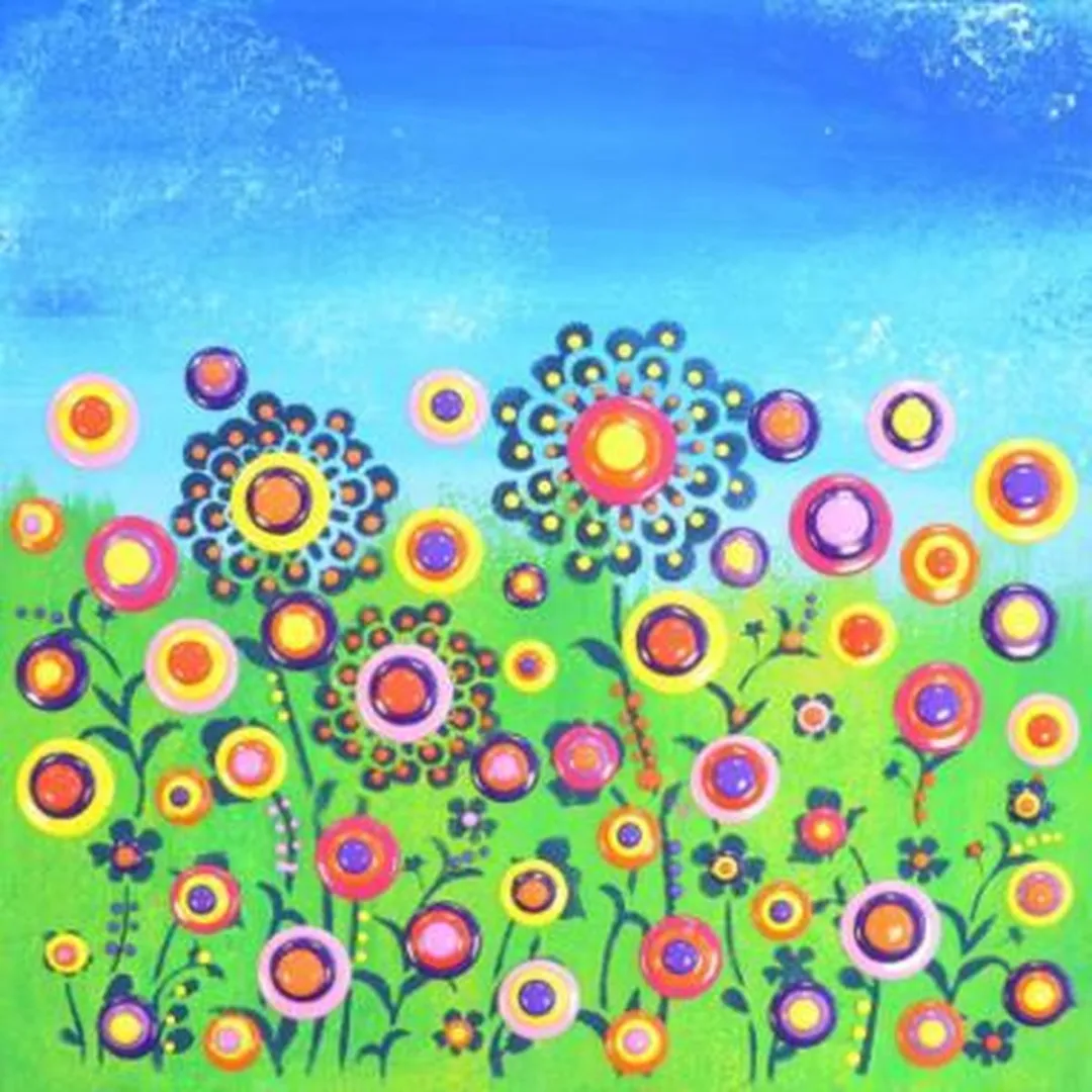Viva Decor Blob Paint Set Bloemenweide