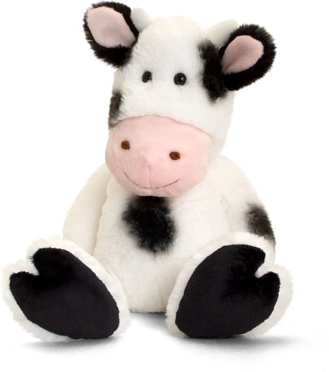 Keel Toys Koe & Lammetje Pluche Knuffels 25cm - Multicolor