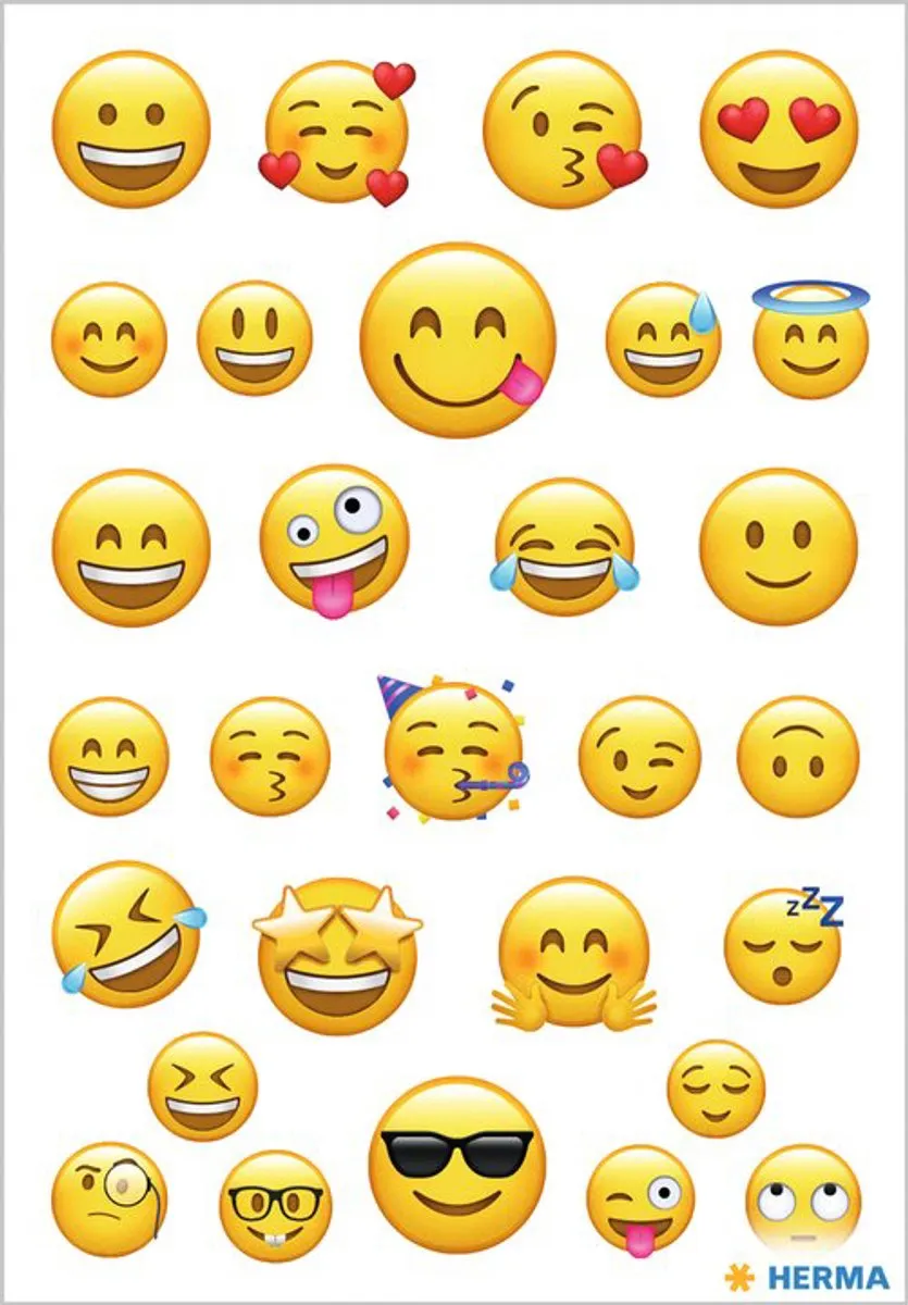 Herma Decor Stickers Emoji Meerkleurig