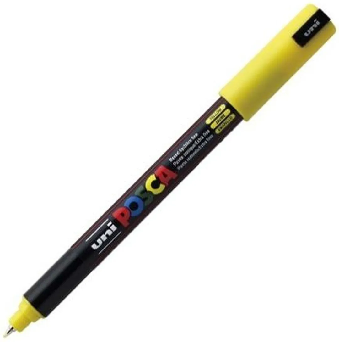 Posca PC1MR EF Verfstift Geel - 6 Stuks
