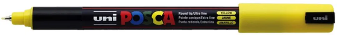 Posca PC1MR EF Verfstift Geel - 6 Stuks