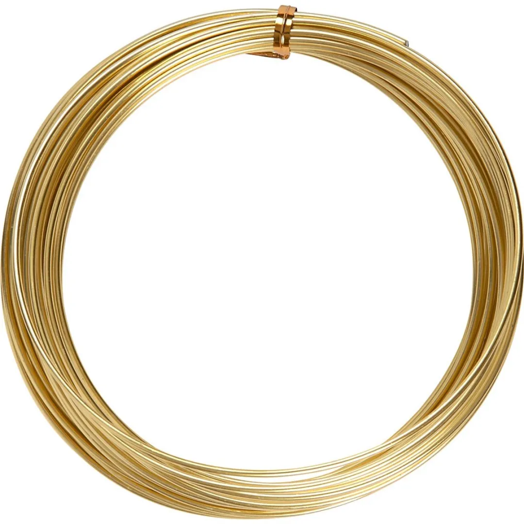 Creativ Company Alu Draad 2mm Goud 10m