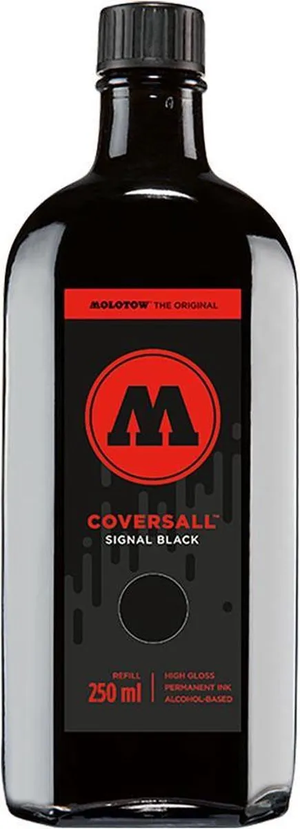 Molotow Coversall Zwarte Cocktail Buff Resist Inkt 250ml
