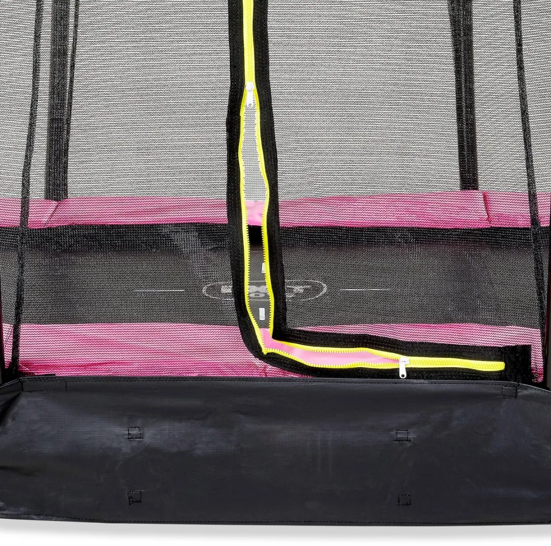 EXIT Silhouette Inground Trampoline Ø427cm - Roze Veiligheidsnet - afbeelding 6 van 6