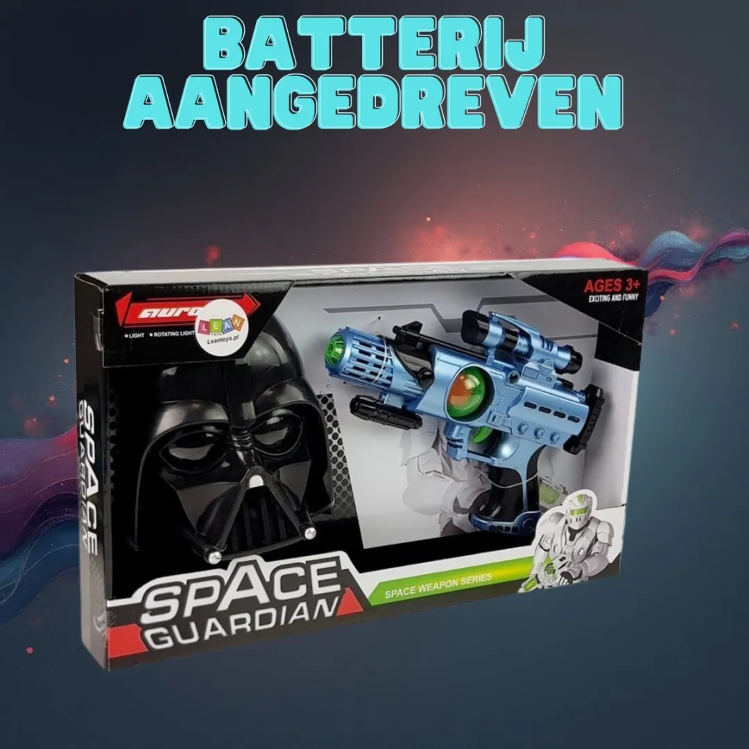 Lean Toys CosmosWarrior Laserpistool Set - Blauw/Zwart