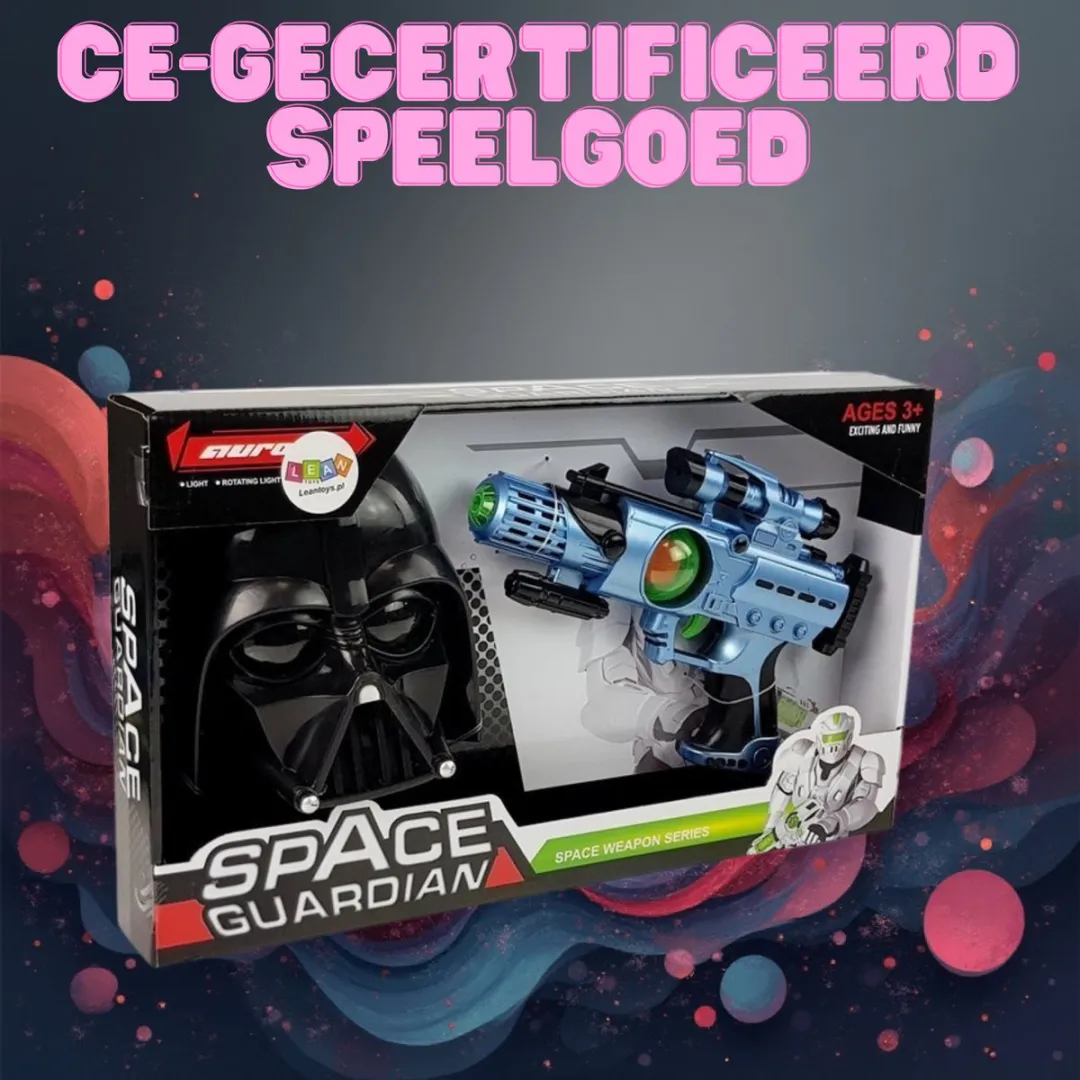 Lean Toys CosmosWarrior Laserpistool Set - Blauw/Zwart
