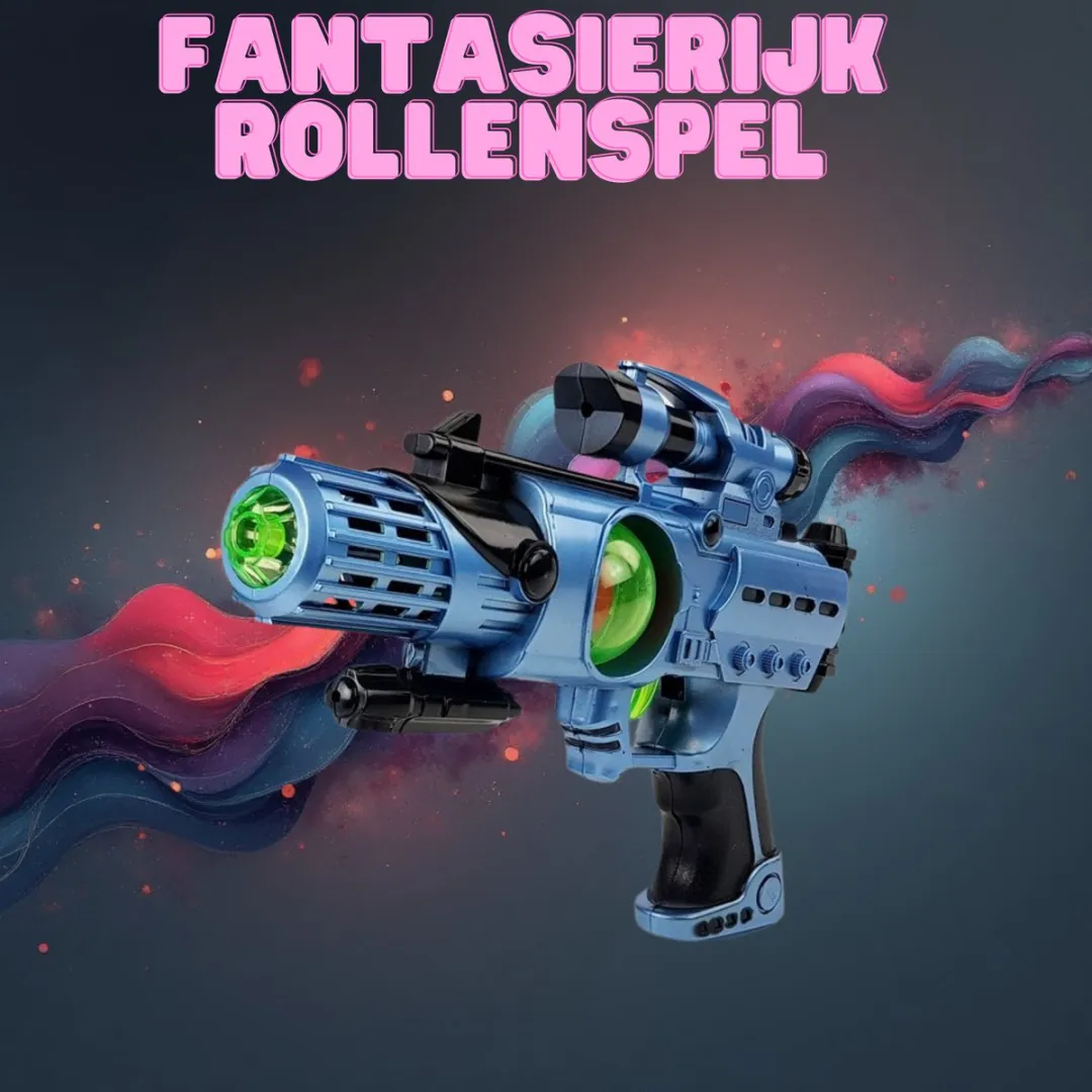 Lean Toys CosmosWarrior Laserpistool Set - Blauw/Zwart
