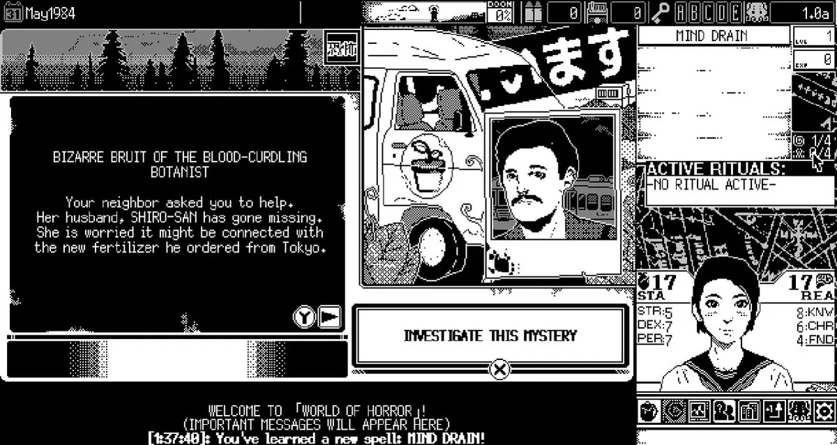 Mindscape World of Horror Nintendo Switch