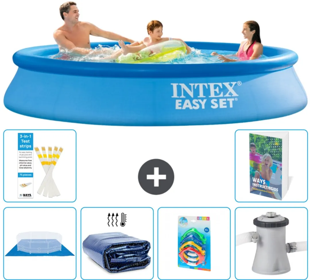 Intex Easy Set Zwembad 305x61cm - Blauw - 7-delig - afbeelding 2 van 6