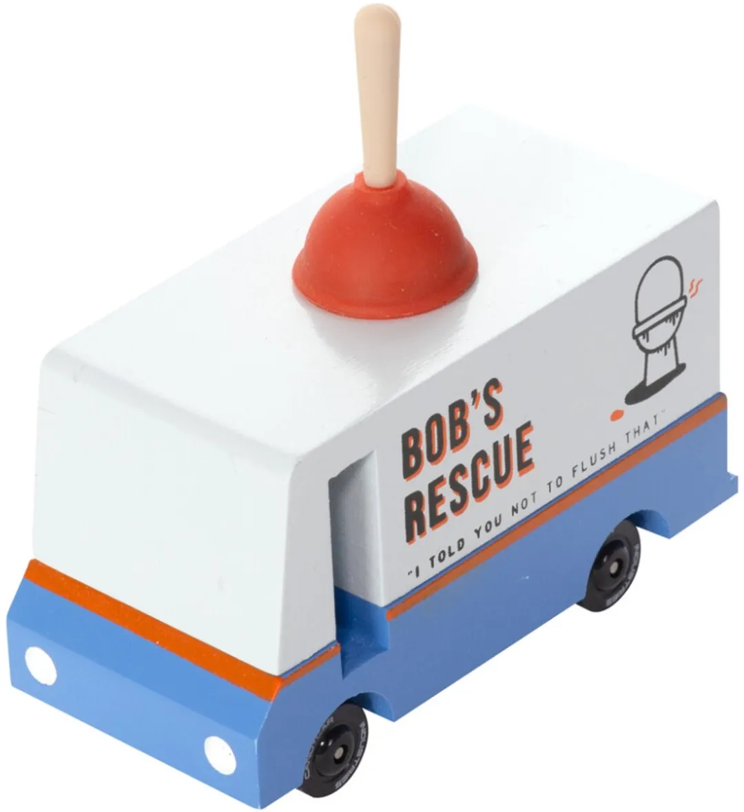 Candylab Candycar Vans Bob's Plumbing Van U646 - Houten Diecast - 3+