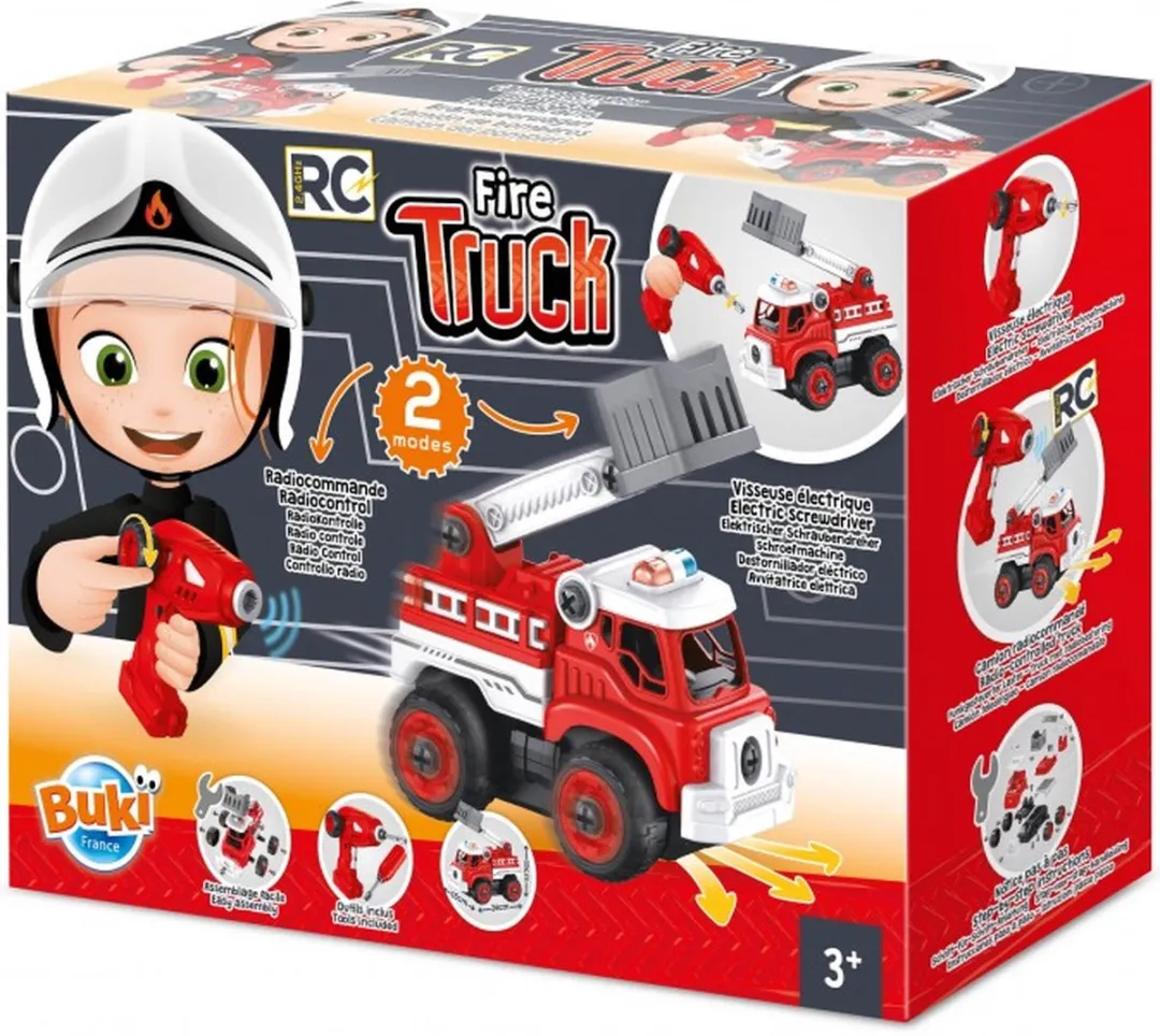 Buki France RC Brandweerwagen 9022 - Rood