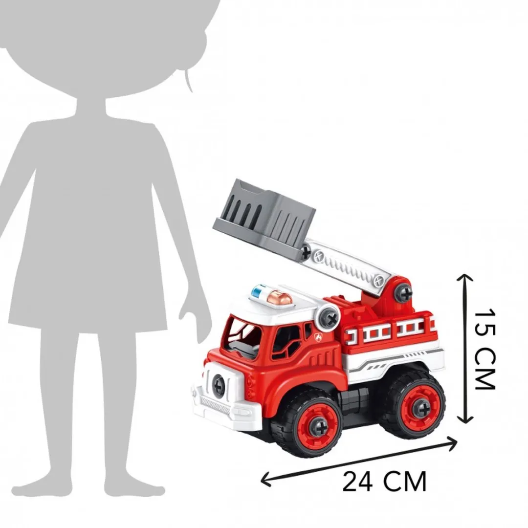 Buki France RC Brandweerwagen 9022 - Rood