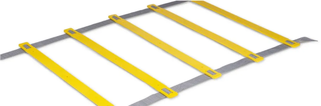 Dunlop Umbro Loopladder 4m - Voetbal Trainingsmateriaal - Geel