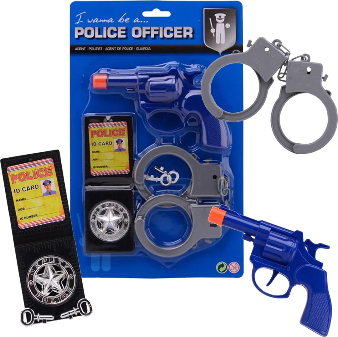 Johntoy Politie Speelset 10cm - Multicolor