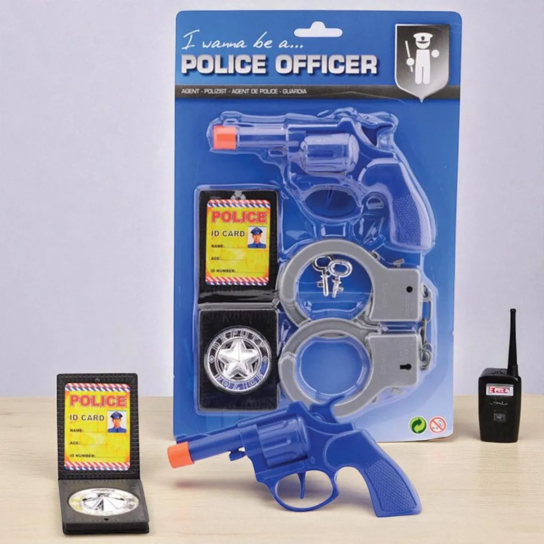 Johntoy Politie Speelset 10cm - Multicolor
