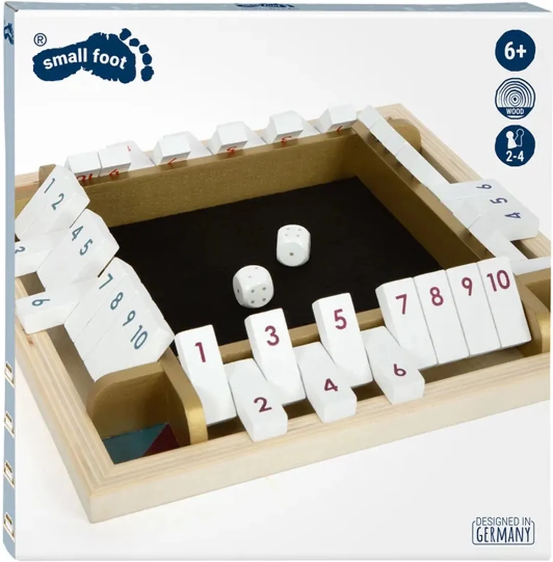Small Foot Shut the Box Gouden Editie Houten Dobbelspel 12364