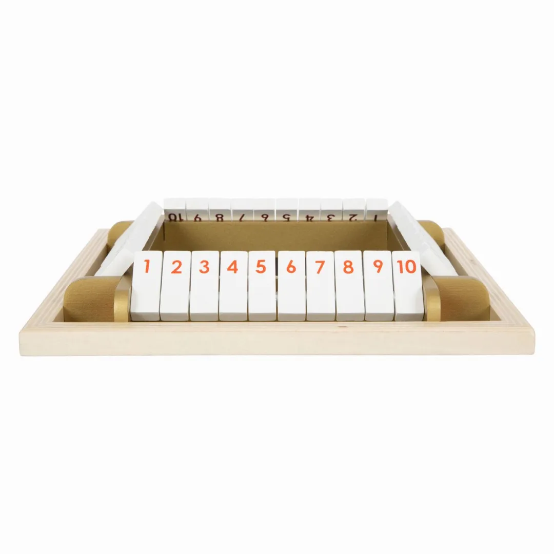 Small Foot Shut the Box Gouden Editie Houten Dobbelspel 12364