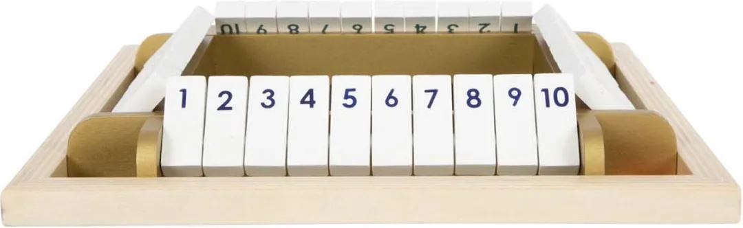 Small Foot Shut the Box Gouden Editie Houten Dobbelspel 12364 - afbeelding 6 van 6