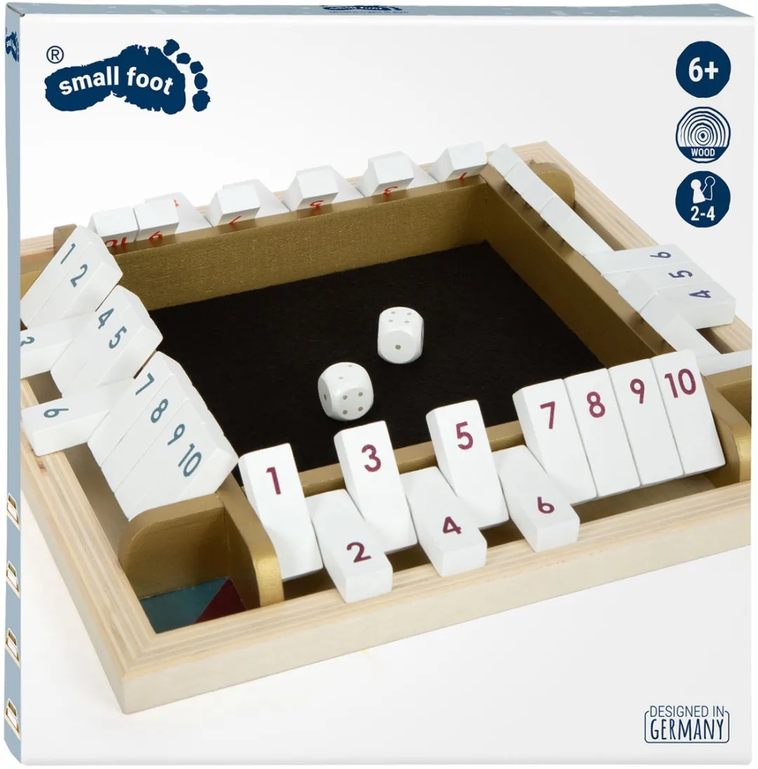 Small Foot Shut the Box Gouden Editie Houten Dobbelspel 12364