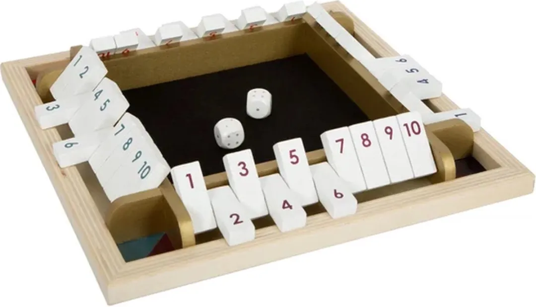 Small Foot Shut the Box Gouden Editie Houten Dobbelspel 12364