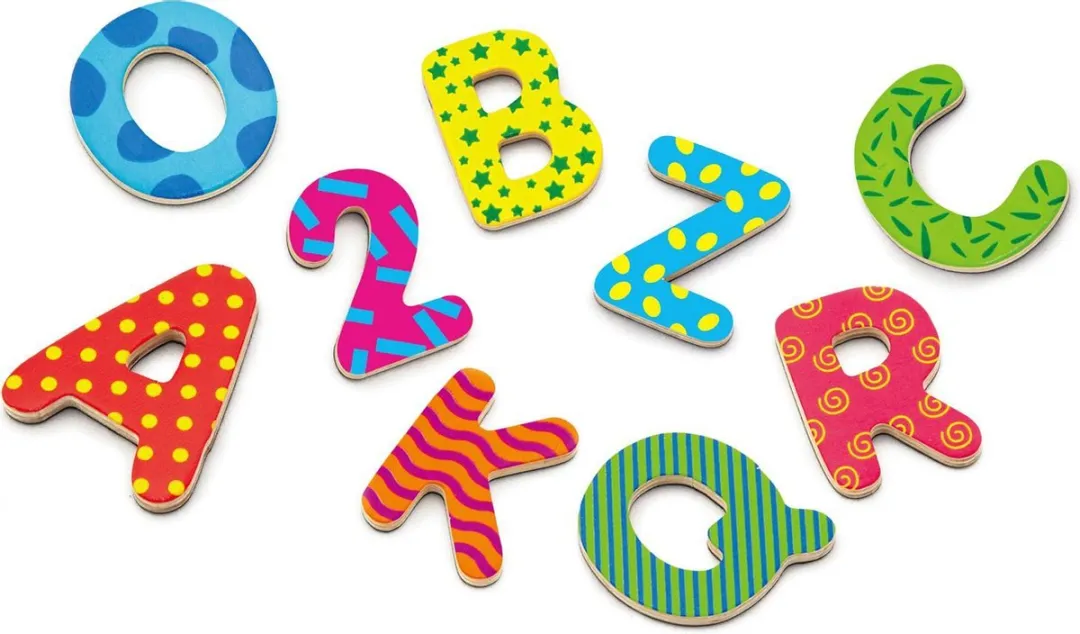 Viga Toys Magnetische Letters & Nummers 77 Stuks - Multicolor