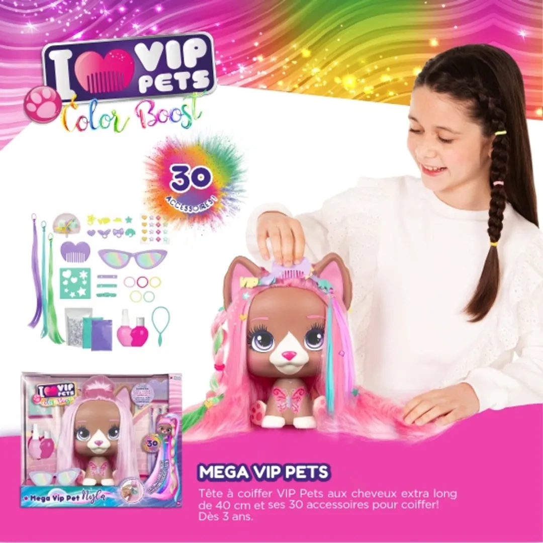 Imc Toys Mega Vip Pets Nyla Hond - 22cm - Bruin