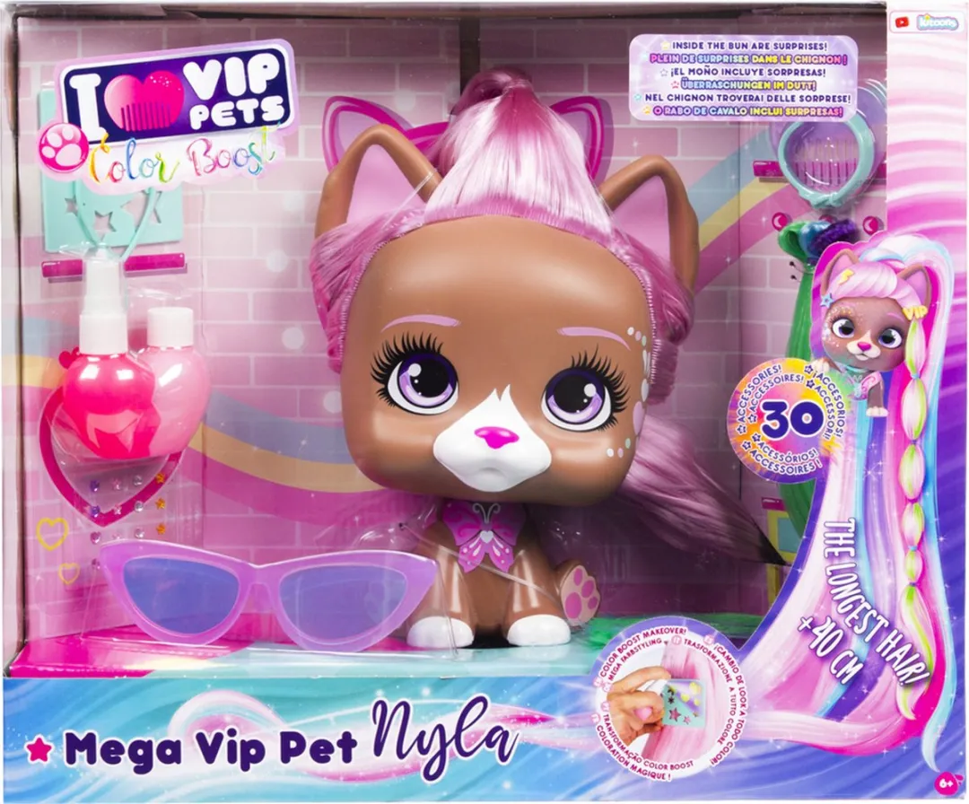 Imc Toys Mega Vip Pets Nyla Hond - 22cm - Bruin
