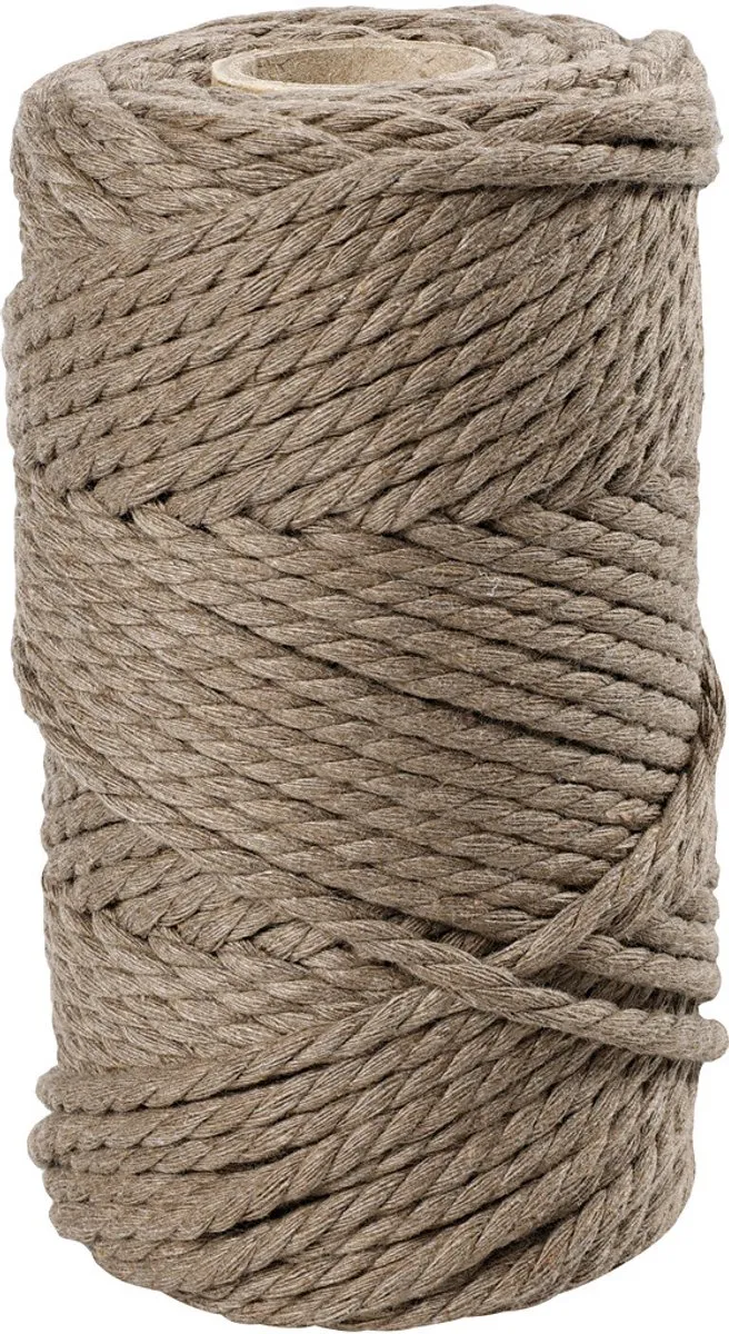 Creativ Company Macramékoord 4mm - 55m Lichtbruin