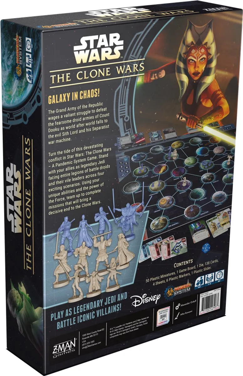 Z-Man Games Star Wars The Clone Wars Pandemic System Game ZMG7126