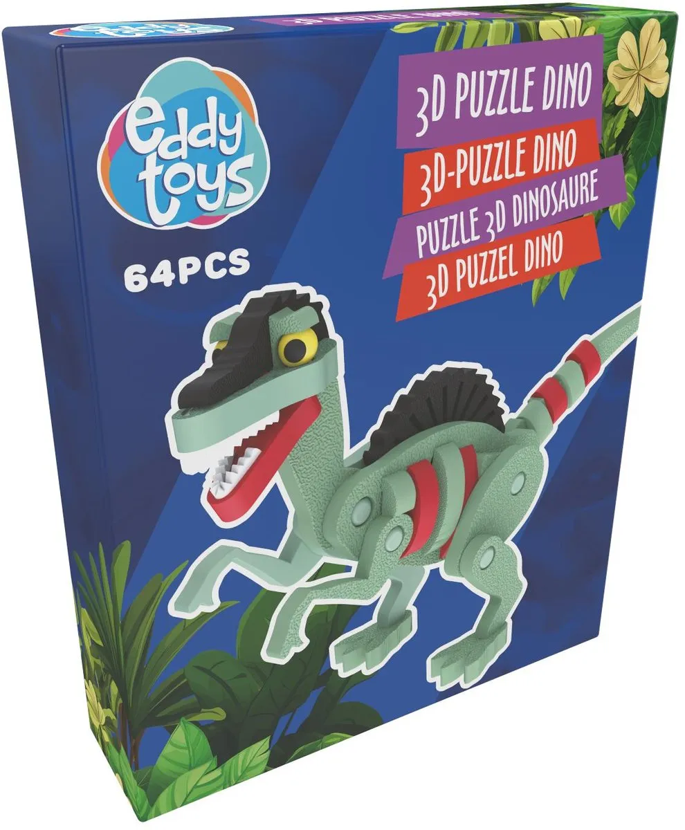 Eddy Toys 3D Dino Puzzel 64-delig