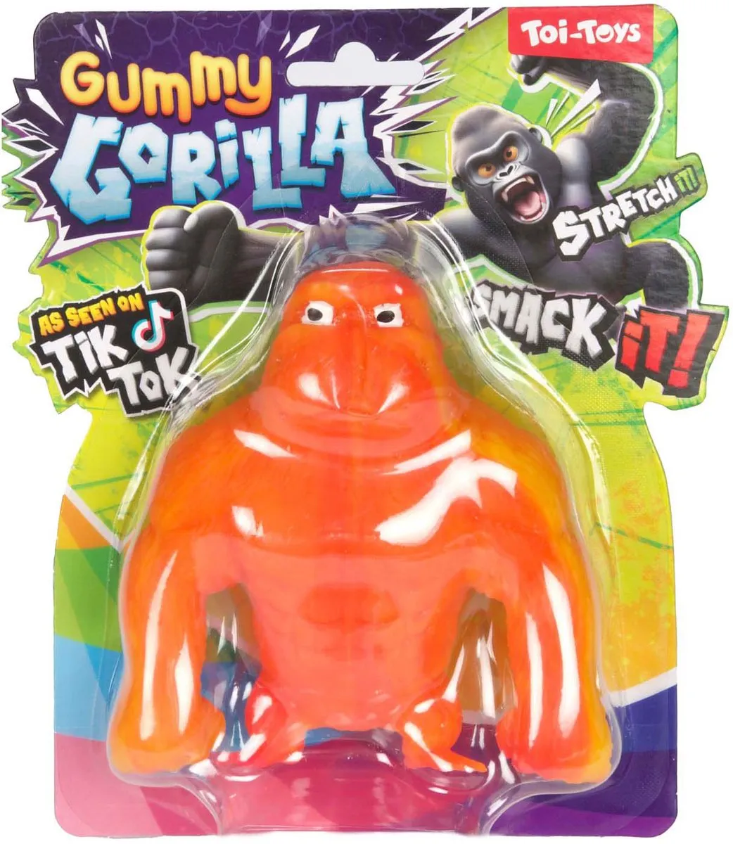 Toi-Toys Gorilla Chunky Monkey Rekbaar - 200g - Multicolor