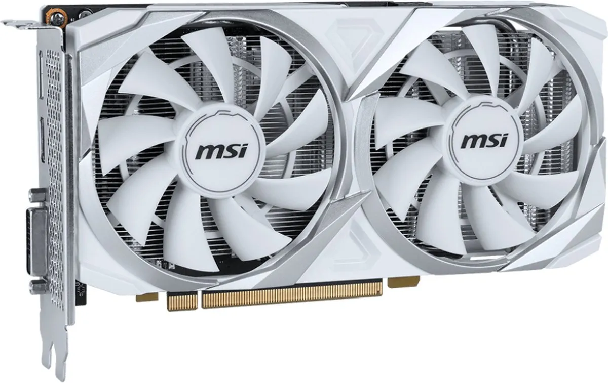 MSI GeForce RTX 3050 VENTUS 2X XS WHITE 8G OC Videokaart - 8GB GDDR6