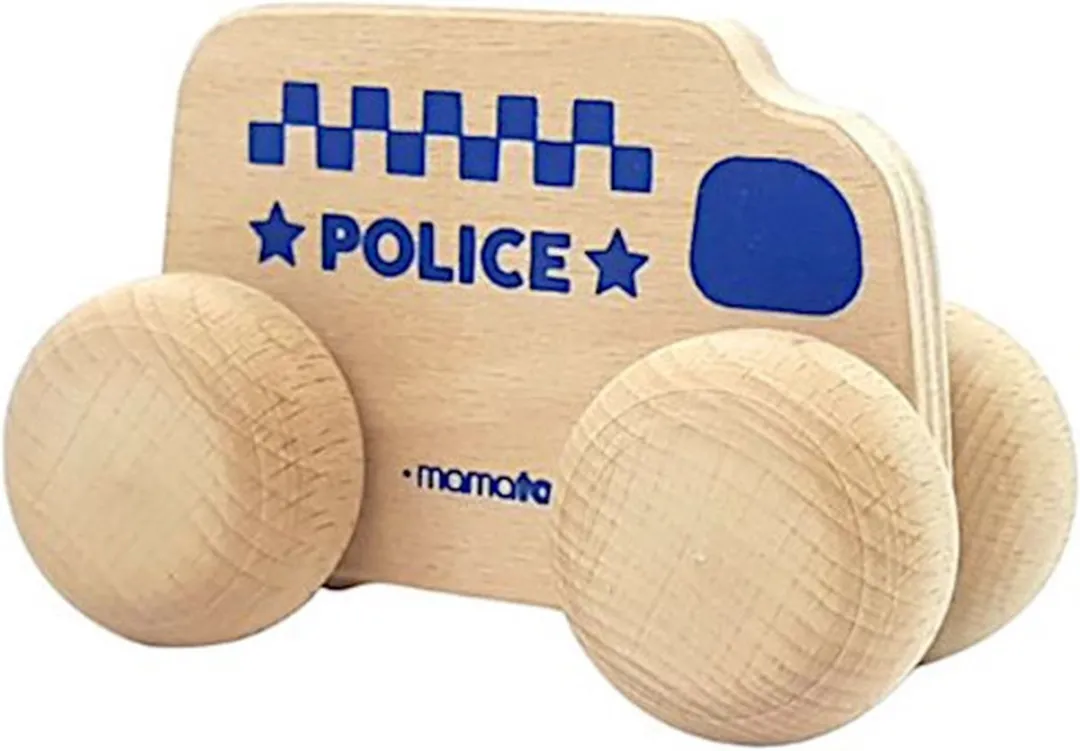 Mamatoyz Politieauto Junior MT16P - 15x8cm - Hout