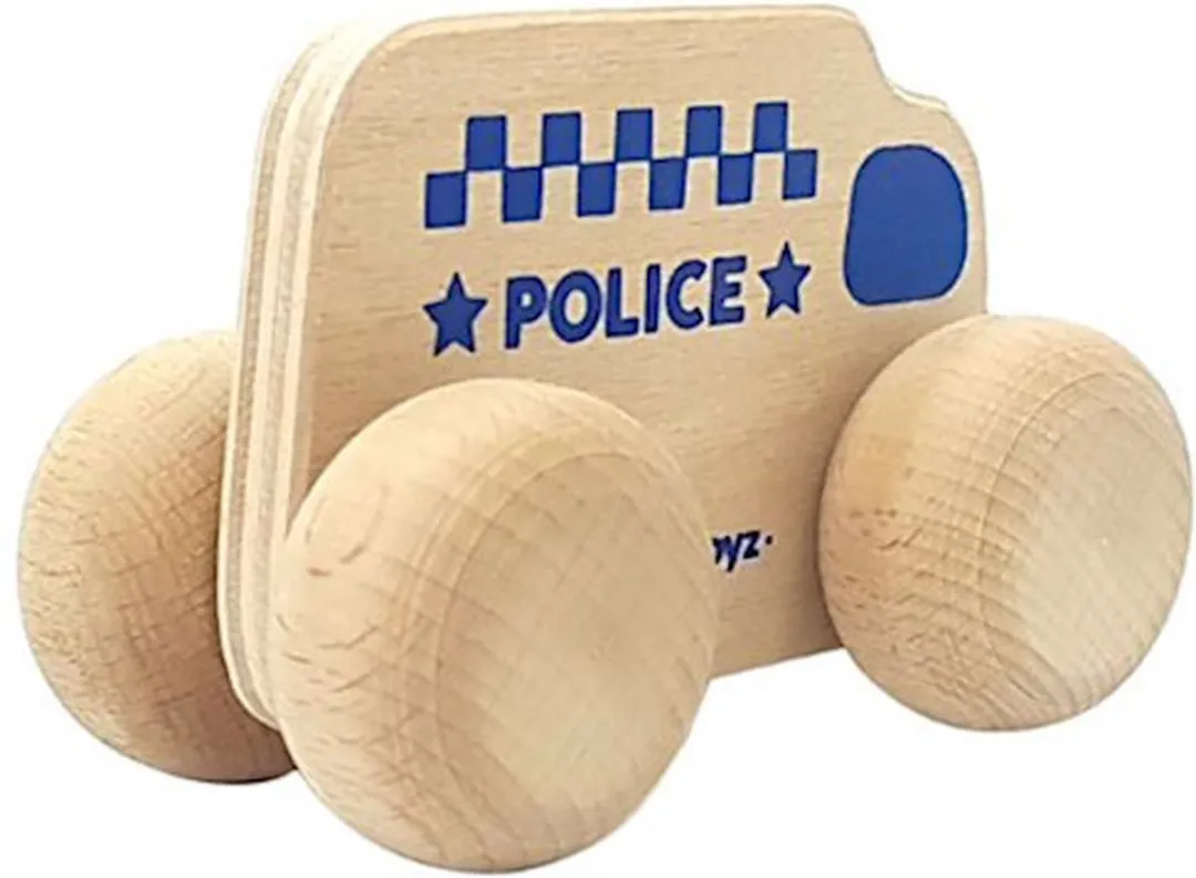 Mamatoyz Politieauto Junior MT16P - 15x8cm - Hout