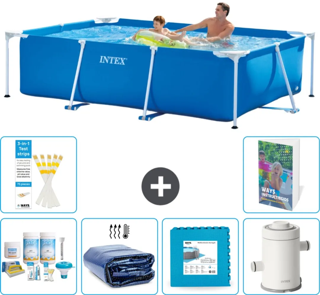Intex Rechthoekig Frame Zwembad 260x160cm