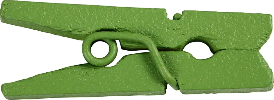 Creativ Company Mini Wasknijpers Groen - 36 Stuks