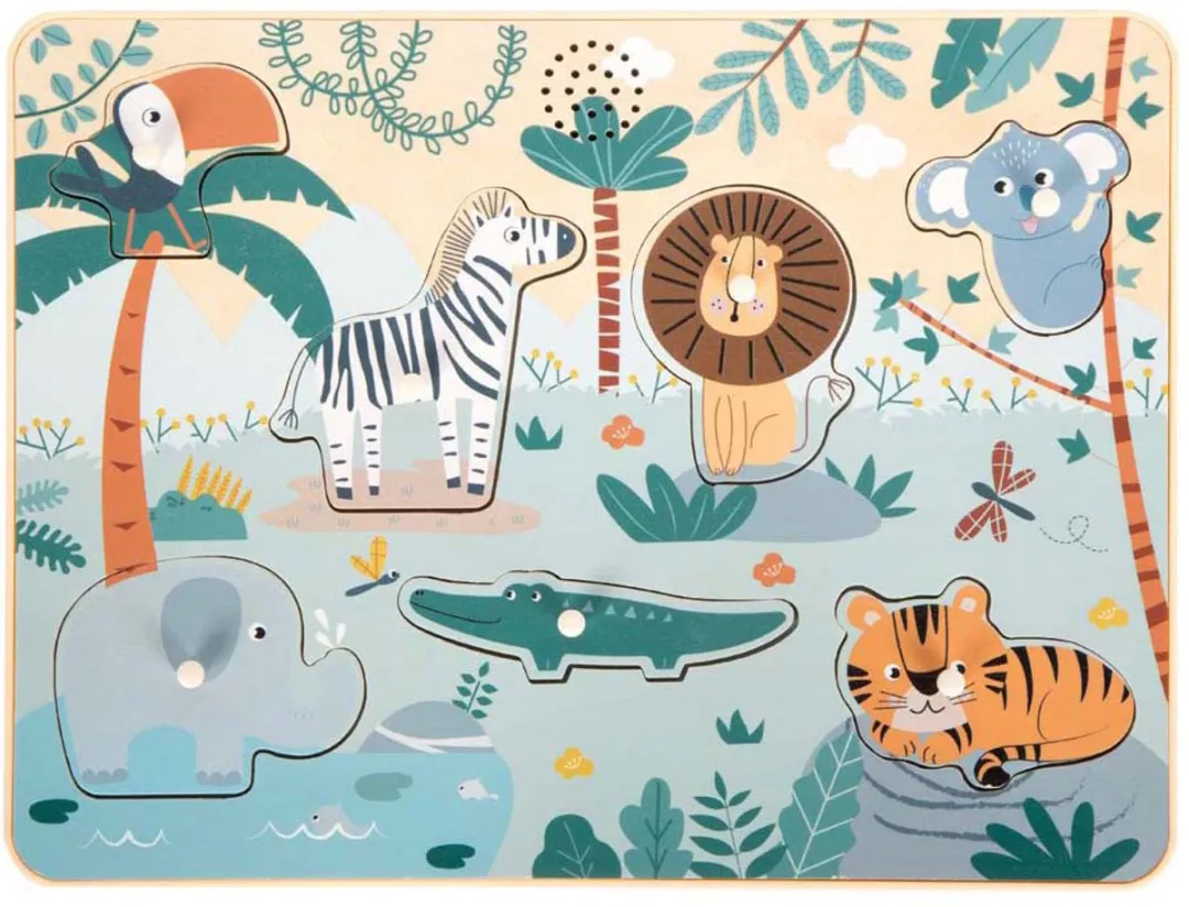 Small Foot Houten Dierengeluiden Puzzel Safari 1000 Stuks