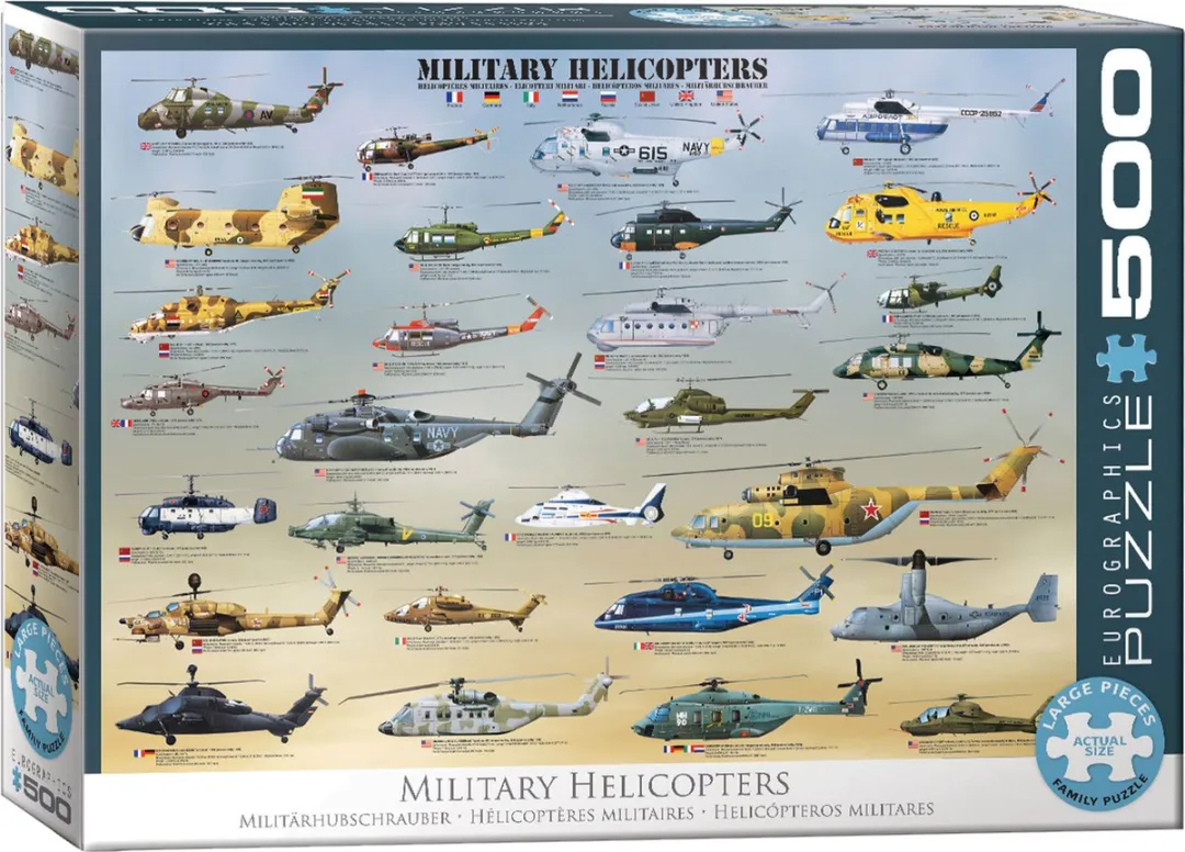 Eurographics Legpuzzel Militaire Helikopter 500 Stuks