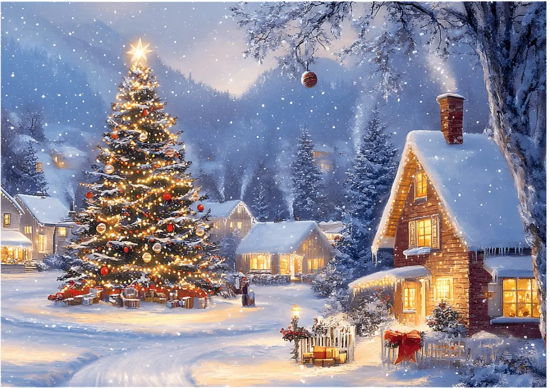 Trefl Legpuzzel 500 Stuks Kerstmis Winternacht Multicolor