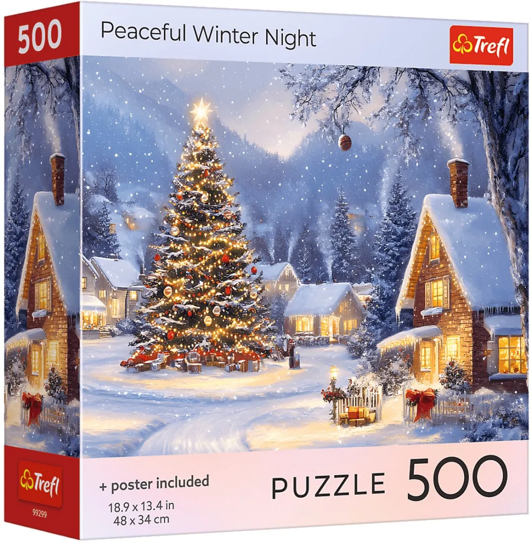 Trefl Legpuzzel 500 Stuks Kerstmis Winternacht Multicolor