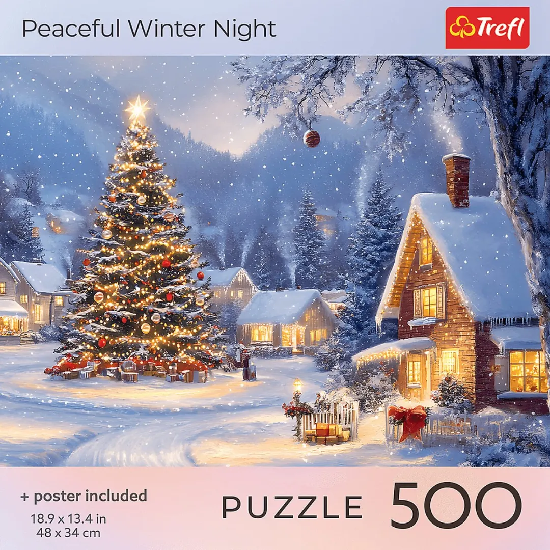 Trefl Legpuzzel 500 Stuks Kerstmis Winternacht Multicolor