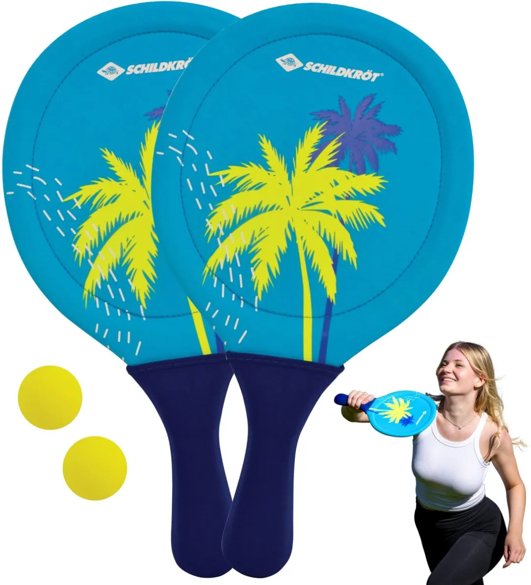 Schildkröt Beach Paddle Set 2 Rackets & 2 Ballen