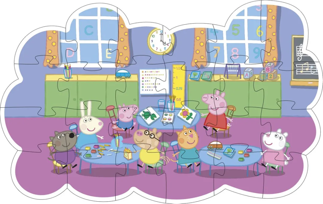 Barbo Toys Peppa Pig Puzzel 24 Stuks - Meerkleurig