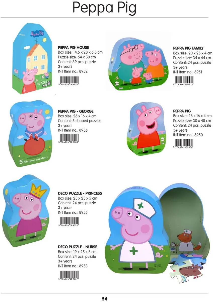 Barbo Toys Peppa Pig Puzzel 24 Stuks - Meerkleurig