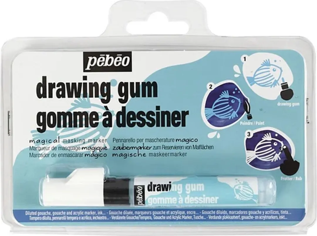 Creativ Company Tekengom 3ml - Wit