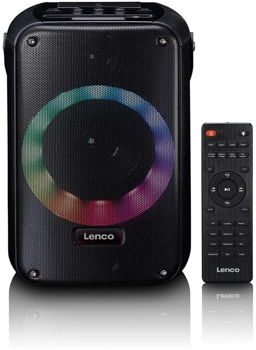 Lenco BTC-060BK Bluetooth Speaker 20W - Karaokeset met microfoon