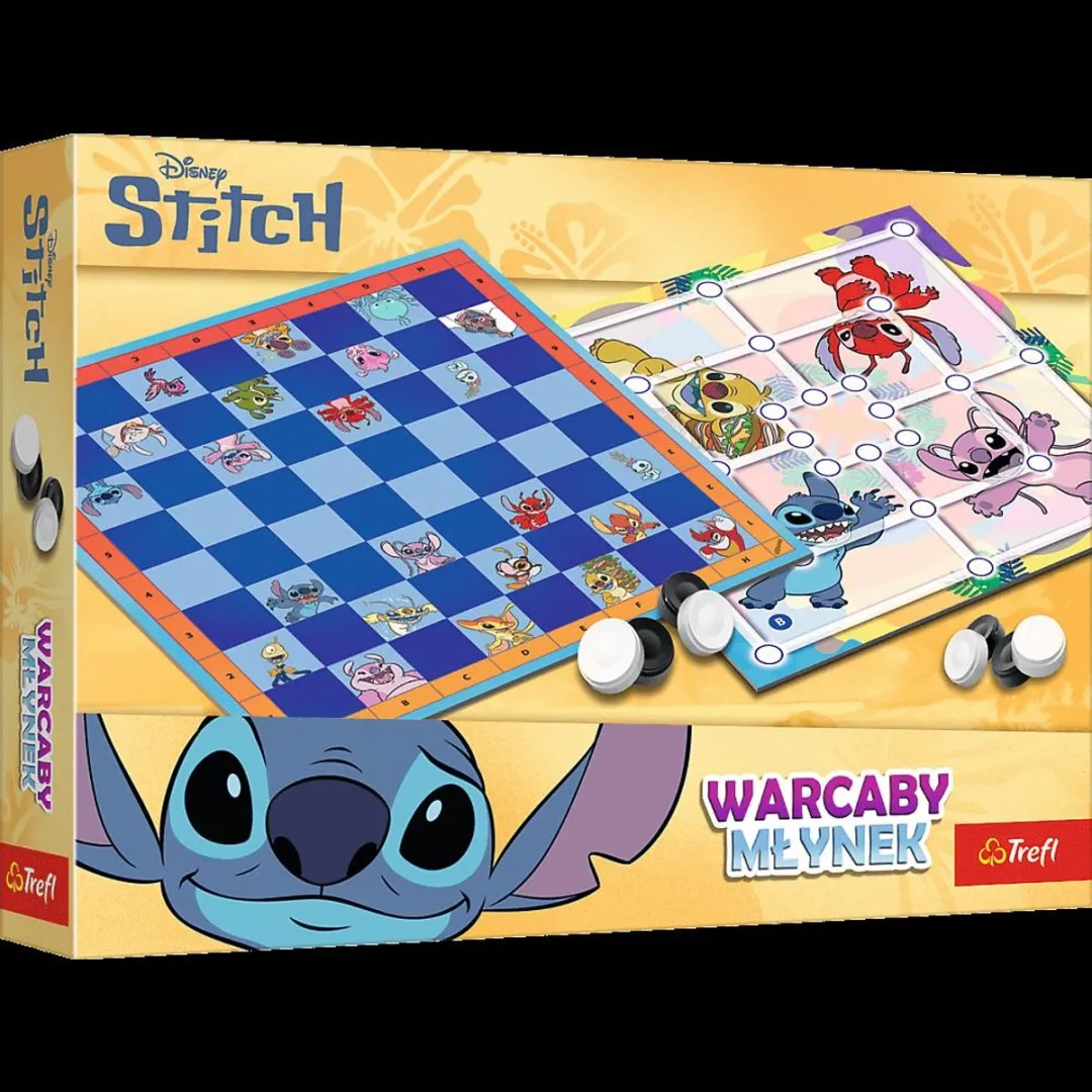 Trefl Warcaby Młynek Lilo & Stitch