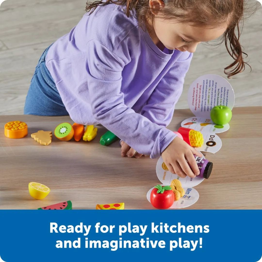 Learning Resources A to Z Mini Foods - Multicolor